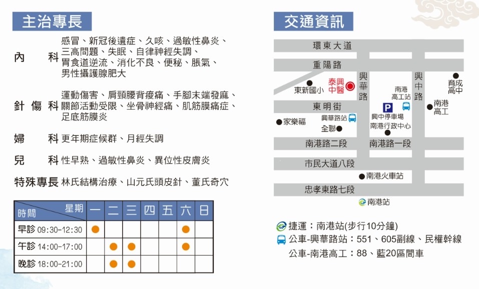 南港中醫推薦