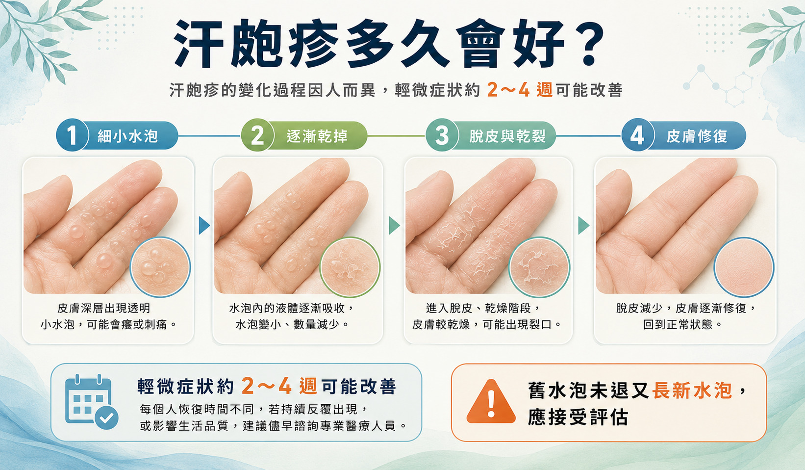 汗皰疹會自己好嗎