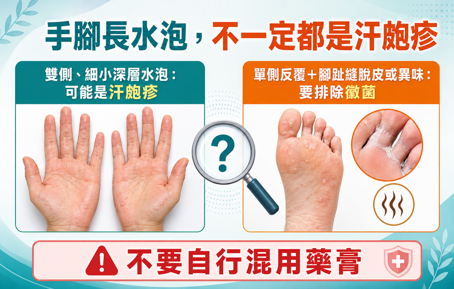 汗皰疹會自己好嗎