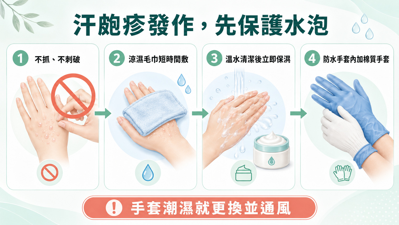 汗皰疹會自己好嗎