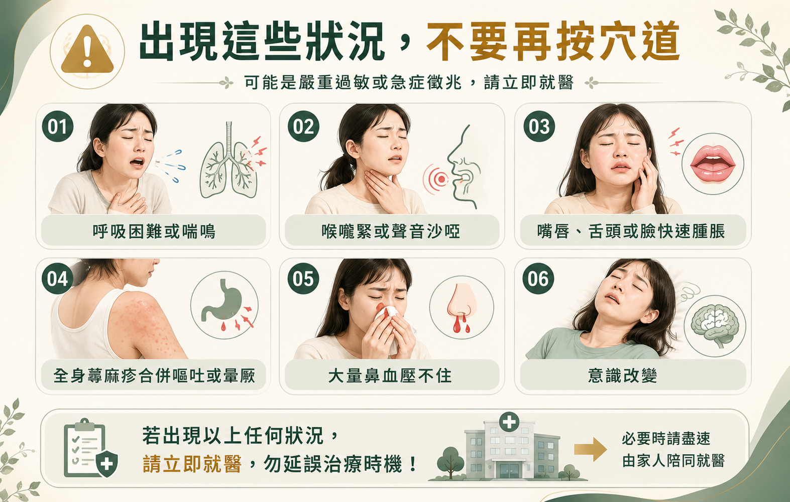 鼻子過敏穴道