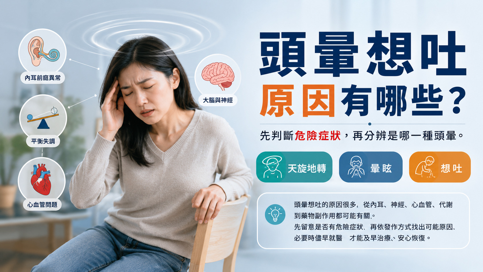 頭暈想吐原因