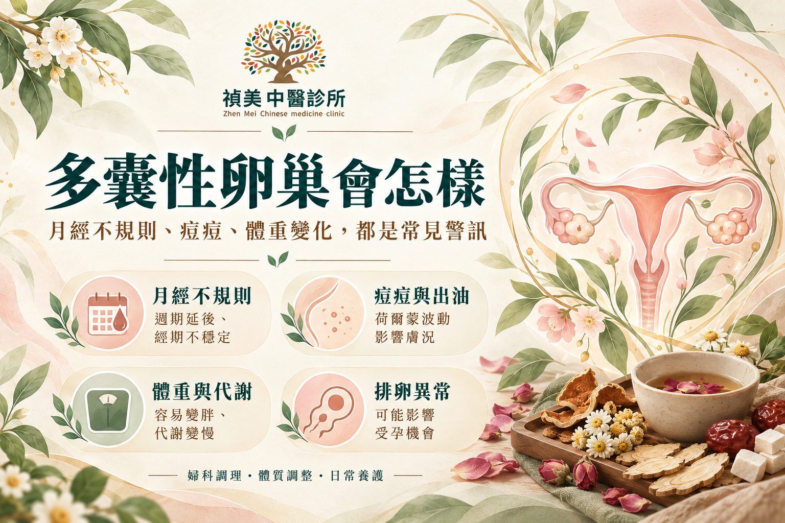 多囊性卵巢會怎樣